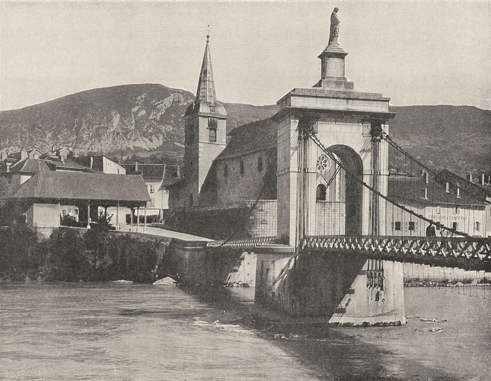 HAUTE-SAVOIE. Seyssel 1903 old antique vintage print picture